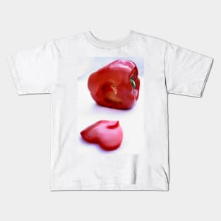 Red pepper with heart Kids T-Shirt